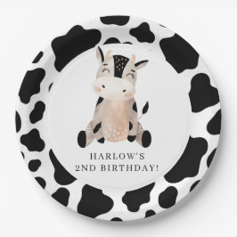 Assiettes En Carton Saint-Vache Pays ferme Anniversaire