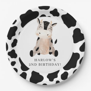 Assiettes En Carton Saint-Vache Pays ferme Anniversaire