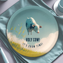 Assiettes En Carton Saint Vache son heure de Chow Anniversaire Plaques