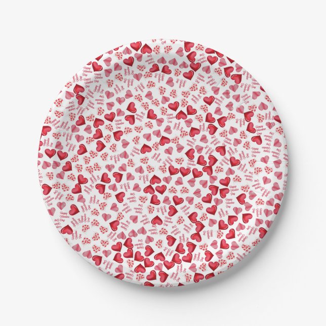 Assiettes En Carton Saint Valentin Amour drôle (Devant)