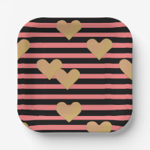 Saint Valentin rose et noir
