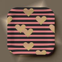 Saint Valentin rose et noir