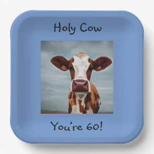 Assiettes En Carton Sainte vache Vous avez 60 ans