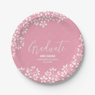 Assiettes En Carton SAKURA cerisier fleur fête de graduation
