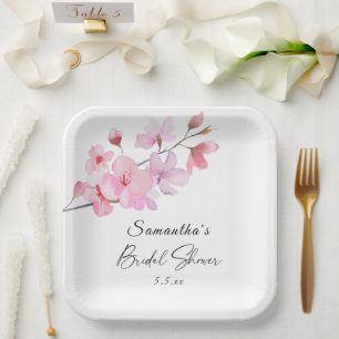 Assiettes En Carton Sakura - Mariage Lancement de mariage