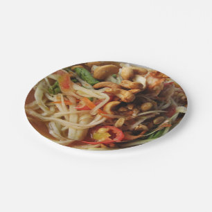Assiettes En Carton Salade de Papaya épicée Ayutthaya [Som Tam] avec C