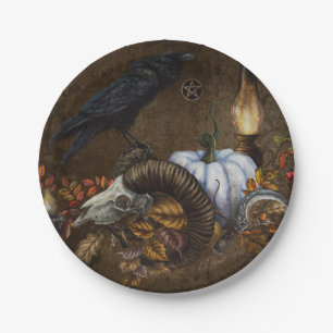 Assiettes En Carton Samhain Raven