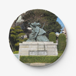 Assiettes En Carton Samurai Kamakura Gongoro Kagemasa Kabuki Statue