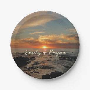 Assiettes En Carton San Diego Sunset II California Seascape