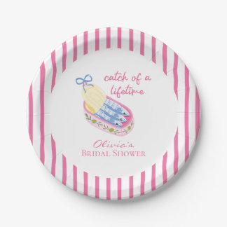 Assiettes En Carton Sardines fête de mariage rose, prise d'une vie