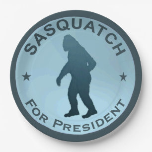 Assiettes En Carton Sasquatch, Président