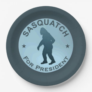 Assiettes En Carton Sasquatch, Président