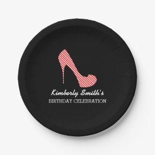 Assiettes En Carton Sassy Red Stiletto talon haut