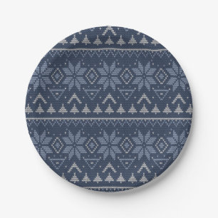 Assiettes En Carton Scandinave, tasse de papier tricot
