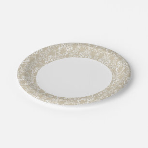 Assiettes En Carton Schéma floral 4