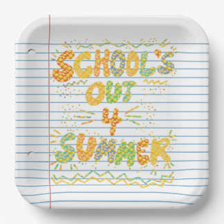Assiettes En Carton School’s Out Loose Leaf Paper