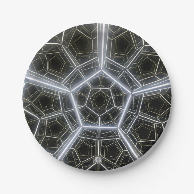 Assiettes En Carton Sci-Fi multidimensionnel (Devant)
