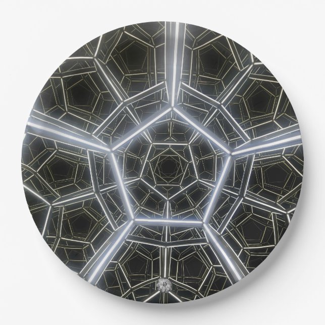 Assiettes En Carton Sci-Fi multidimensionnel (Devant)