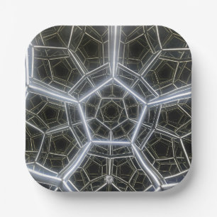 Assiettes En Carton Sci-Fi multidimensionnel