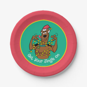Assiettes En Carton Scooby-Doo "Accrochez-vous à votre Jingle"