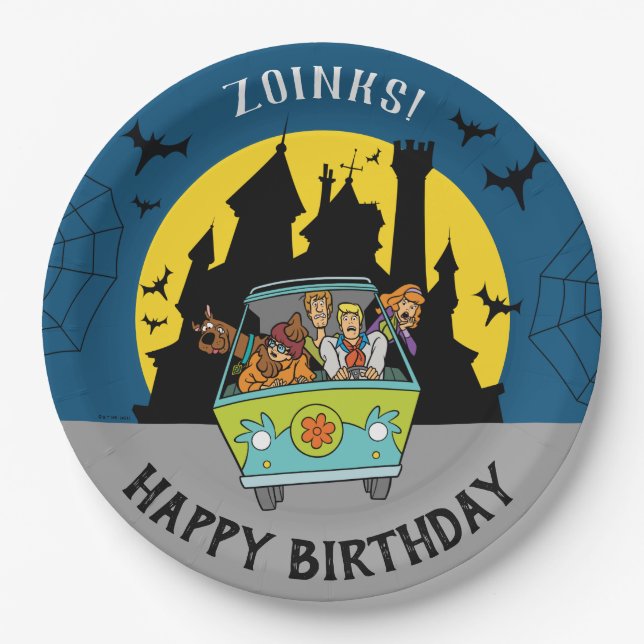 Assiettes En Carton Scooby Doo Spooktacular Halloween Anniversaire (Devant)