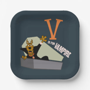 Assiettes En Carton Scooby-Doo V est pour Vampire