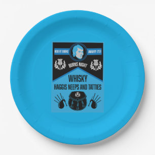 Assiettes En Carton Scottish Burns Night Super