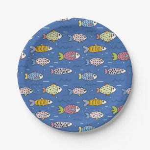 Assiettes En Carton Sea Fish Party
