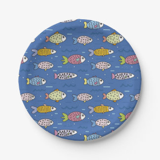 Assiettes En Carton Sea Fish Party