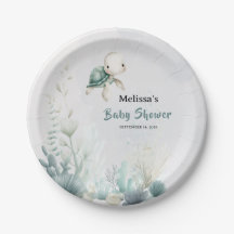 Sea You Soon Underwater Turtle Baby Shower