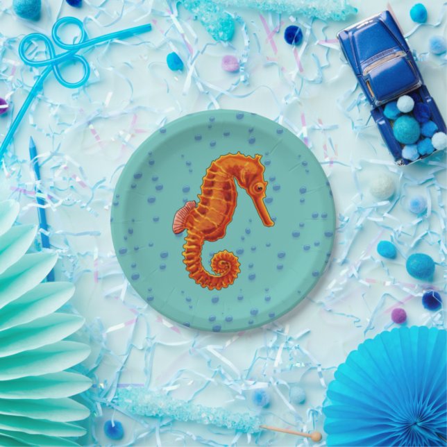 Assiettes En Carton Seahorse (Créateur téléchargé)