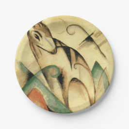 Assiettes En Carton Seated Mythical Animal (par Franz Marc)