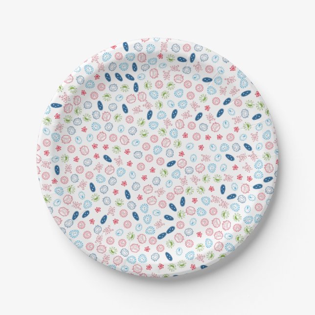 Assiettes En Carton Sécurisez votre vie grâce aux bactéries (Devant)