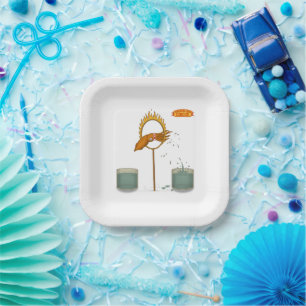 Assiettes En Carton Seiche giclante