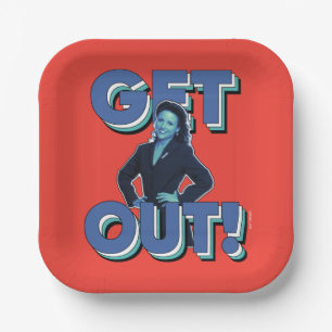 Assiettes En Carton Seinfeld   Elaine - Sortez !