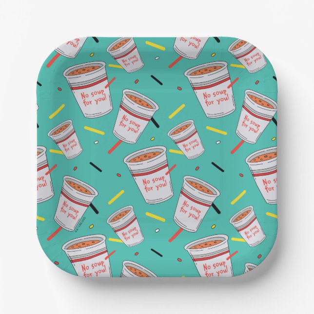 Assiettes En Carton Seinfeld | Pas de soupe pour vous Motif (Recto)