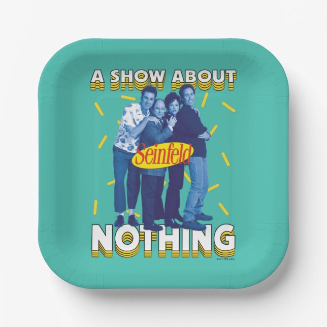 Assiettes En Carton Seinfeld | Une émission sur rien (Recto)