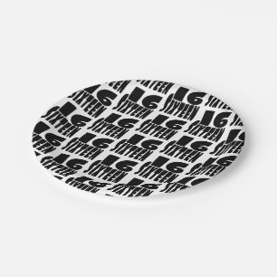 Assiettes En Carton Seizième anniversaire 16e