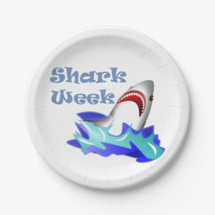 Assiettes En Carton Semaine du requin