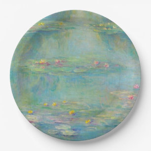 Assiettes En Carton Série Nymphéas par Claude Monet