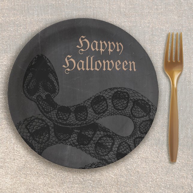 Assiettes En Carton Serpent d'Halloween adulte (Créateur téléchargé)