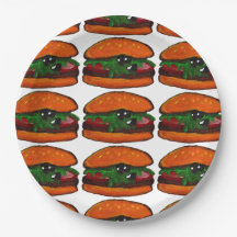 Serviette pour fête d'anniversaire de burger