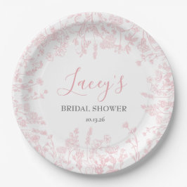 Assiettes En Carton Serviettes chinoiserie rose, serviettes en toile r
