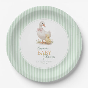 Assiettes En Carton Serviettes de fête Mère l'Oie et l'Oison.