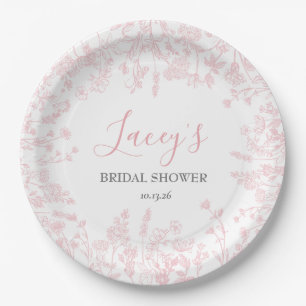 Assiettes En Carton Serviettes en chinoiserie rose, serviettes en toil
