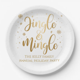 Assiettes En Carton Serviettes Jingle et Mingle Holiday