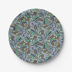 Assiettes En Carton Sésame Sésame   Oscar le Motif de groupe