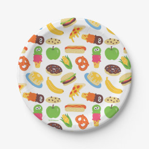 Assiettes En Carton Sesame Street Cookie Monster Foodie Camion