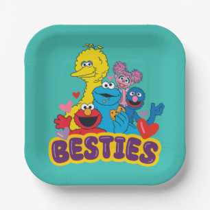 Assiettes En Carton Sesame Street Valentine Besoins