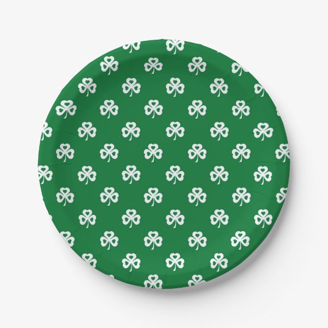 Assiettes En Carton Shamrock (Devant)